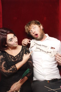 Austin & Katie Tompkins Wedding Atascadero Lake Pavillion Epic Entertainment Snap Cubby Classic Photo Booth Photo Strips