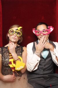 Snap Cubby Classic Photo Booth Epic Entertainment Austin & Katie Wedding Atascadero Lake Pavillion Photo Strips