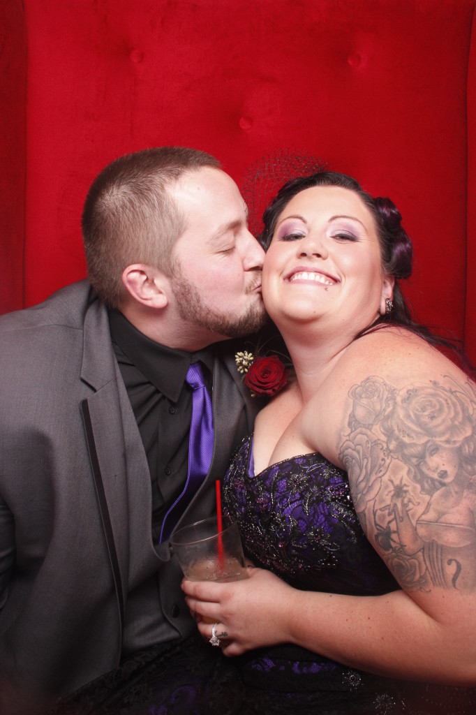 Halloween Wedding Zach & Shana Snap Cubby Photo Booth Loading Chute Epic Entertainment